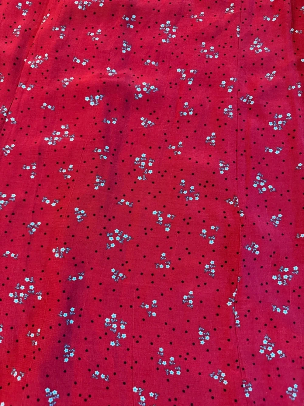 Free People Red Floral Midi Dress